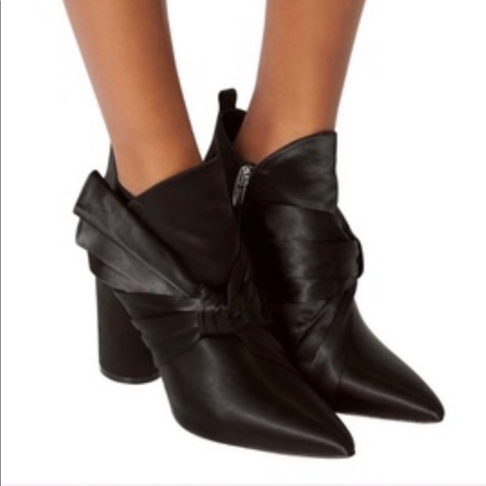 Diversion Morrison Bow Satin Booties - image 1